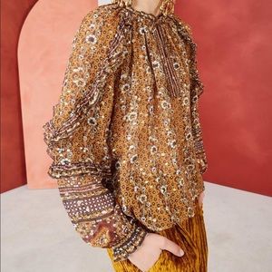 Ulla Johnson Callista Top in Ochre (size 6)